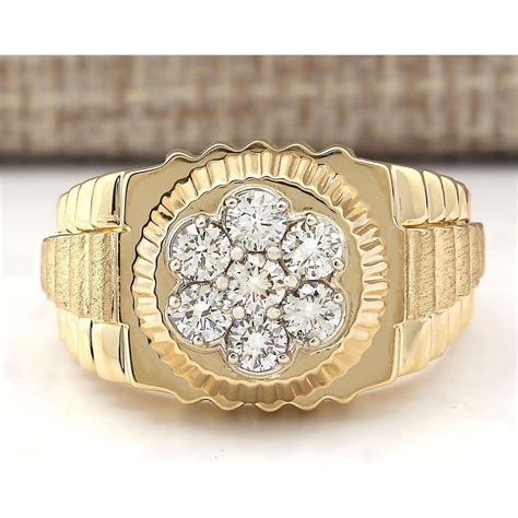 gold and diamond rolex ring|Rolex diamond ring men's.